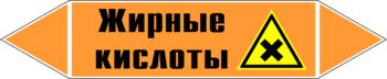 Маркировка трубопровода "жирные кислоты" (k16, пленка, 252х52 мм)" - Маркировка трубопроводов - Маркировки трубопроводов "КИСЛОТА" - ohrana.inoy.org